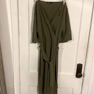 Zara kimono style belted dress